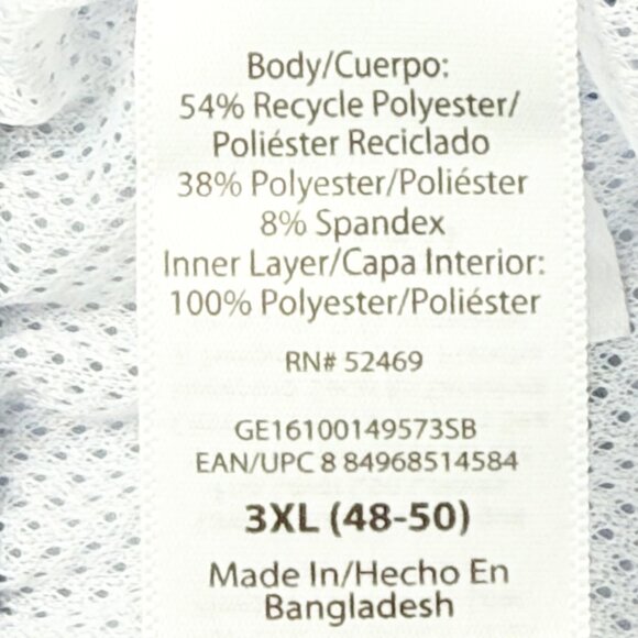 George Men Blue Striped Quick Dry Swim Shorts UPF 50 Elastic Waist 3XL 48-50 NWT - Picture 7 of 11